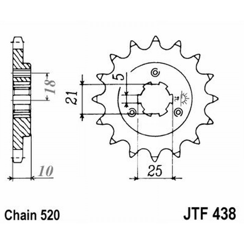 Front Sprocket Jt 438 z15 Sprockets JT