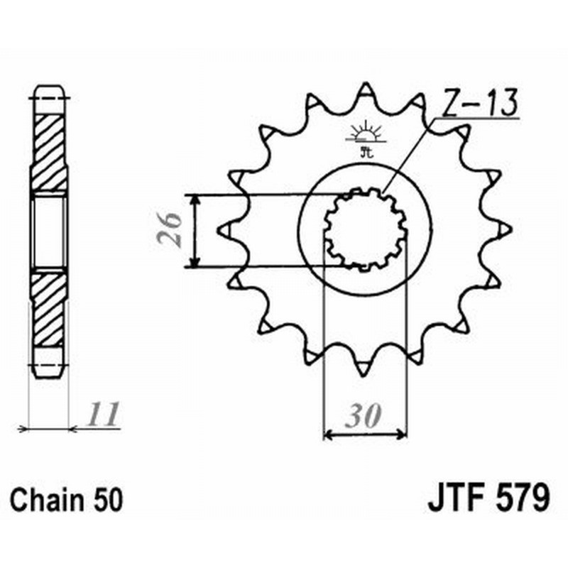 Front Sprocket Jt 579 z15 for YAMAHA RD 350 84-87 Sprockets JT