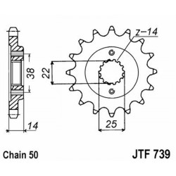 Front Sprocket Jt 739 z15 Sprockets JT