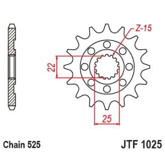 Rear Sprocket Jt 2025 z38 for ROYAL ENFIELD Continental/Interceptor 650 19-22 Sprockets JT