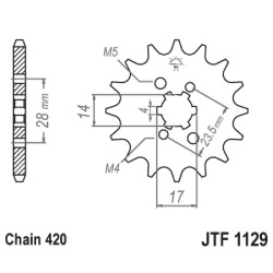 Front Sprocket Jt 1129 z12 Sprockets JT