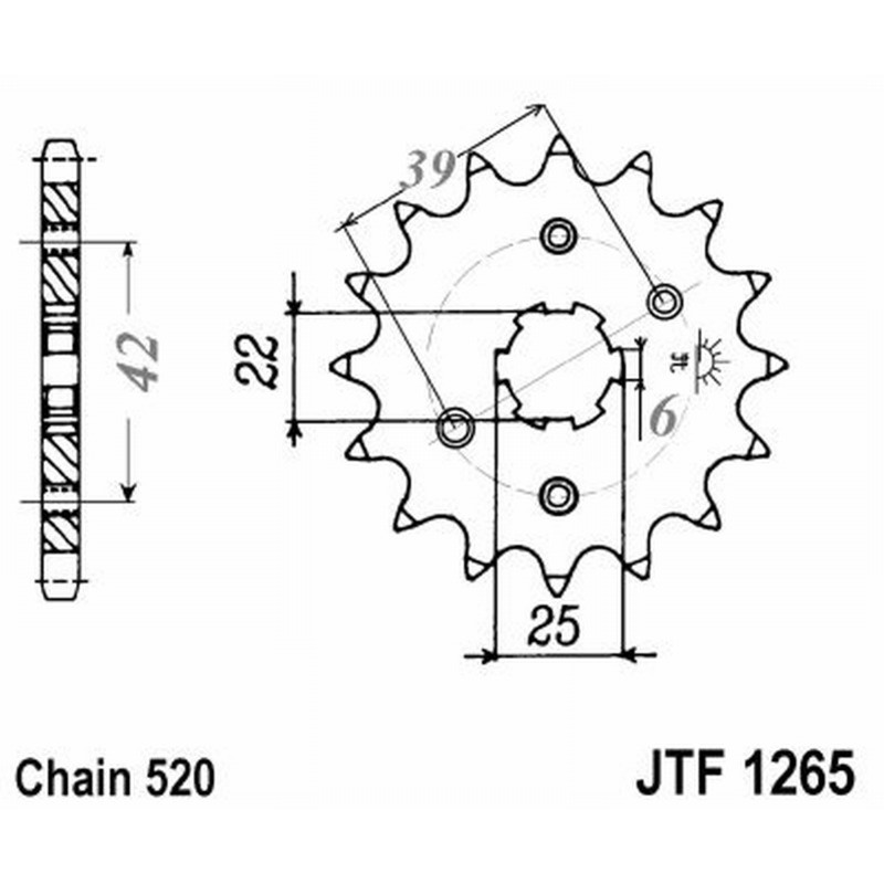 Front Sprocket Jt 1265 z12 Sprockets JT