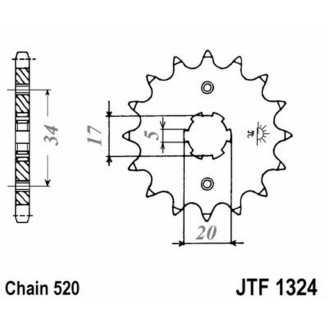 Front Sprocket Jt 1324 z12 Sprockets JT