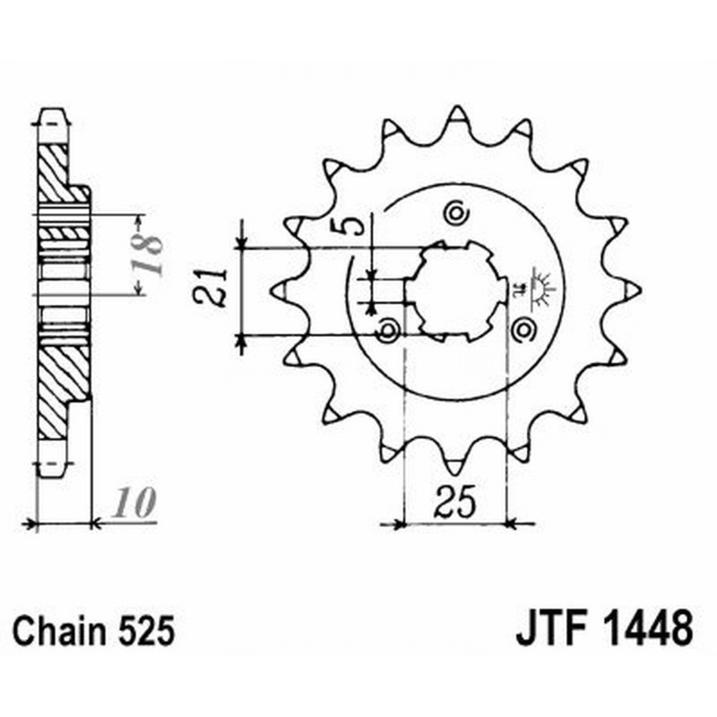 Front Sprocket Jt 1448 z15 Sprockets JT