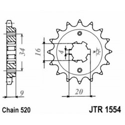 Front Sprocket Jt 1554 z12 Sprockets JT