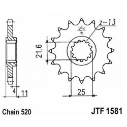 Pignone Jt 1581 z15 Pignoni JT