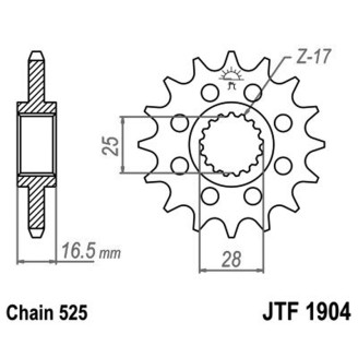 Pignone Jt 1904 z16 - JTF1904.16