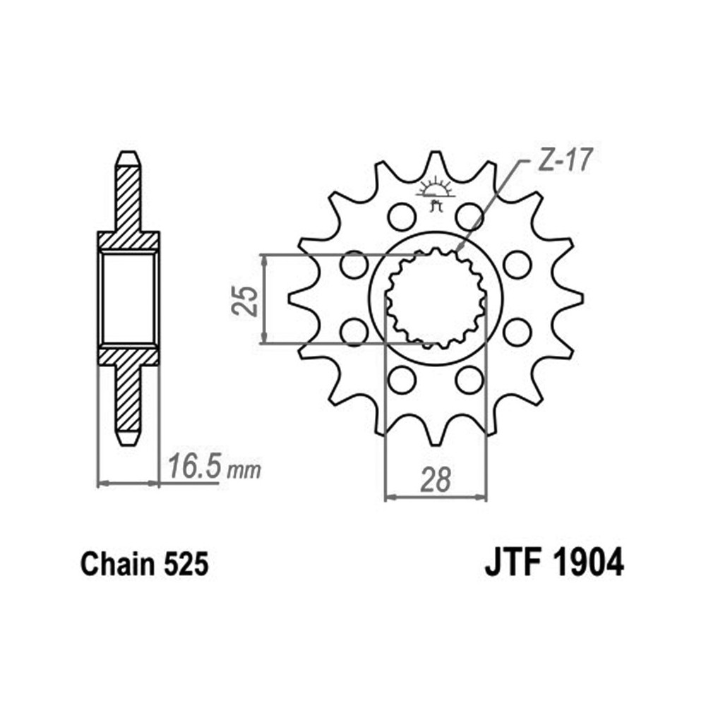 Pignone Jt 1904 z17 - JTF1904.17