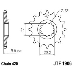 Front Sprocket Jt 1906 z12 Sprockets JT