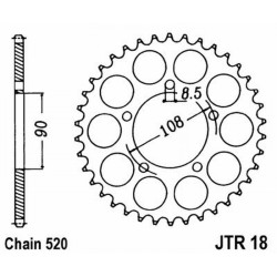 Rear Sprocket Jt 18 z43 Sprockets JT