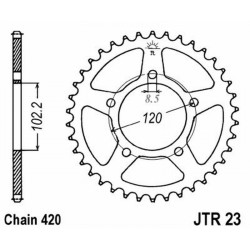 Rear Sprocket Jt 23 z47 Sprockets JT