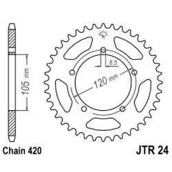 Rear Sprocket Jt 24 z51 Sprockets JT