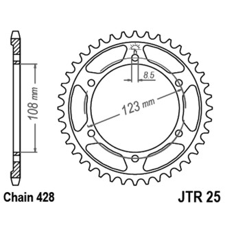 Kit Catena APRILIA125 RS4 11-16 per APRILIA 125 Rs4 11-16 Zahnkränze REGINA