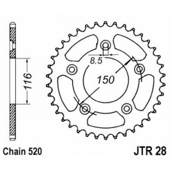 Corona Jt 28 z42 per APRILIA RS 250 95-04