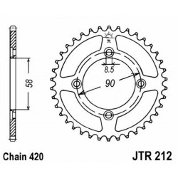 Corona Jt 212 z34 per HONDA MSX 125 13-16 Coronas JT