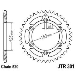 Corona Jt 301 z48 per HONDA XR 600R 91-00
