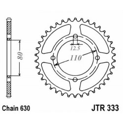 Corona Jt 333 z43 per HONDA CB 750 78 Couronnes JT