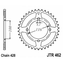 Corona Jt 462 z50 per KAWASAKI KX 85 01-10