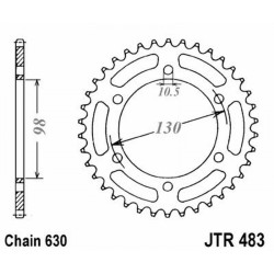 Rear Sprocket Jt 483 z33 for KAWASAKI 900 Z/KZ 76-77 Sprockets JT