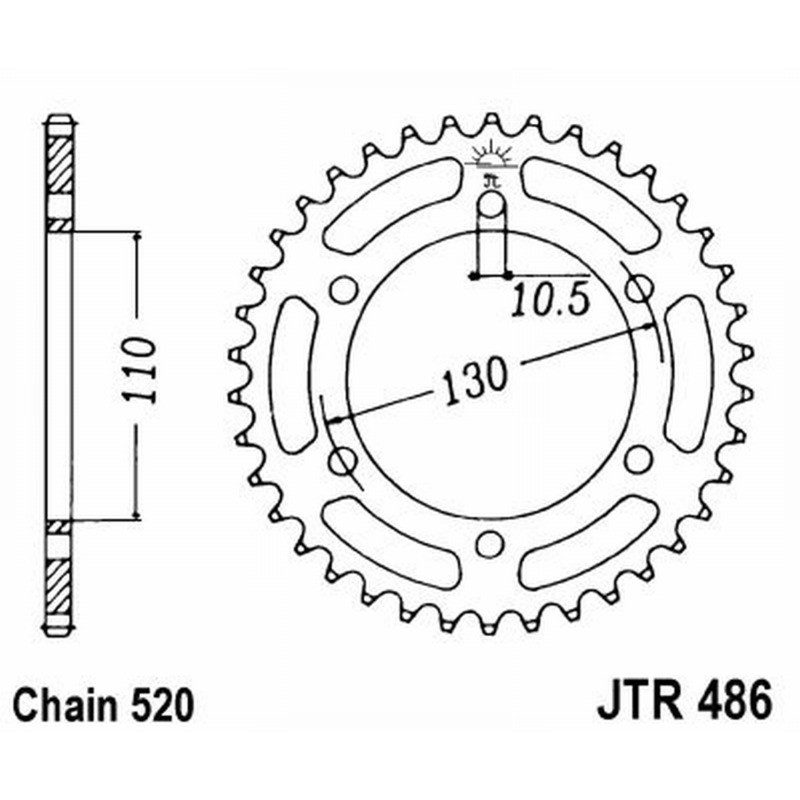 Rear Sprocket Jt 486 z39 for KAWASAKI GPZ R 4 00 Sprockets JT