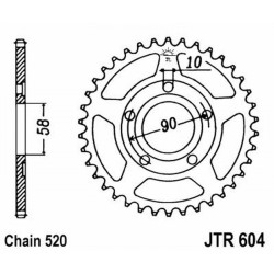 Rear Sprocket Jt 604 z44 for GILERA XR/2 125 89-92 Sprockets JT