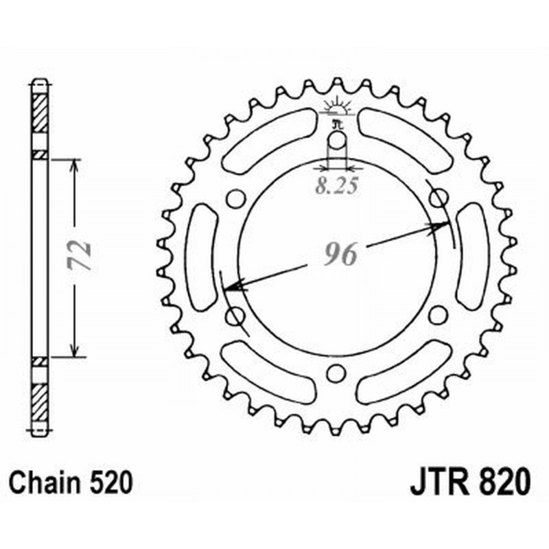 Rear Sprocket Jt 820 z42 Sprockets JT