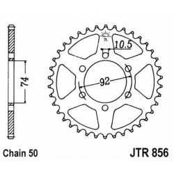 Corona Jt 856 z45 per YAMAHA 400/550 XJ 81-85 Couronnes JT