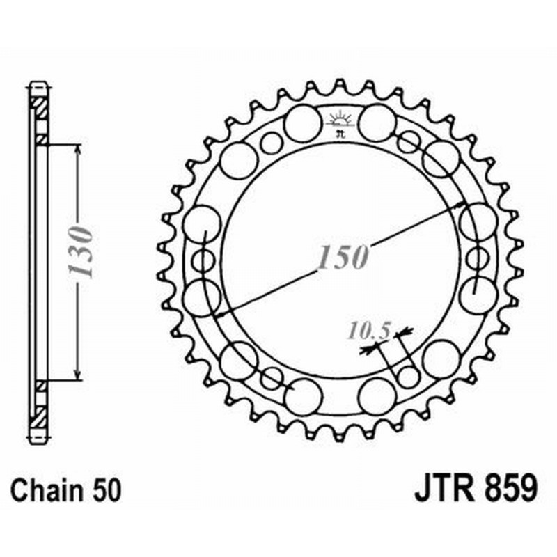Rear Sprocket Jt 859 z46 Sprockets JT