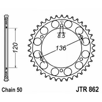 Rear Sprocket Jt 862 z38 Sprockets JT