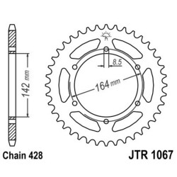 Rear Sprocket Jt 1067 z52 Sprockets JT
