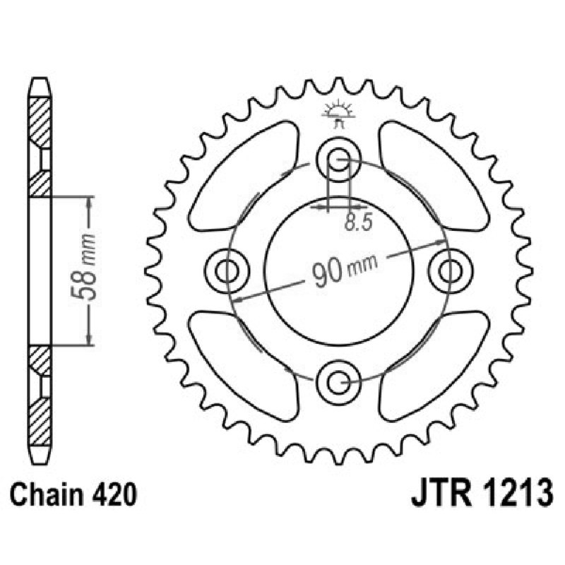Rear Sprocket Jt 1213 z37 Sprockets JT