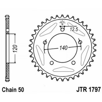 Rear Sprocket Jt 1797 z41 Sprockets JT