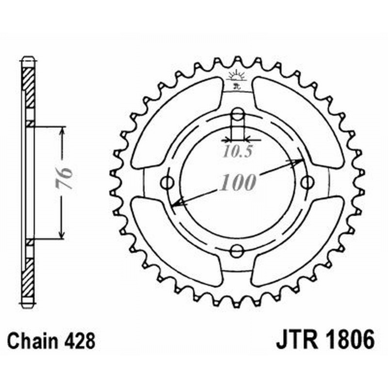 Rear Sprocket Jt 1806 z56 Sprockets JT