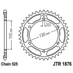 Corona Jt 1876 z43 per SUZUKI GSX-R 600 11-18 e altri modelli
