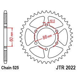 Corona Jt 2022 z38 per ROYAL ENFIELD Himalayan 411 16-22 e altri modelli