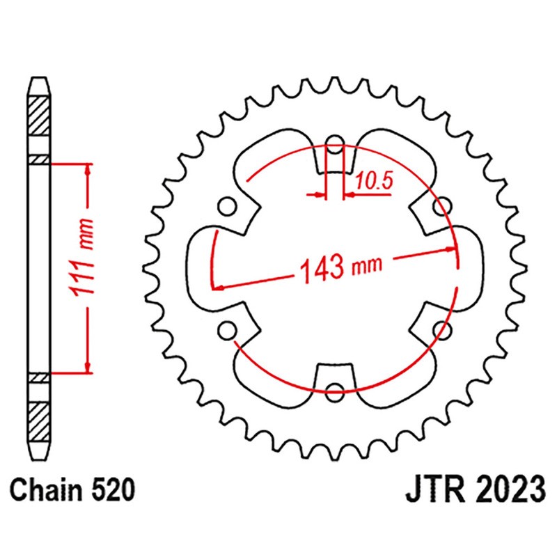 Corona Jt 2023 z42 per ROYAL ENFIELD Meteor/Classic 350 21-23 Zahnkränze JT