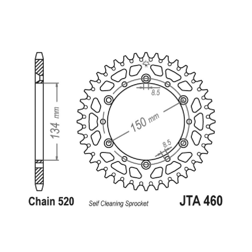 Corona All.7075T6 Jta 460 z50 - JTA460.50