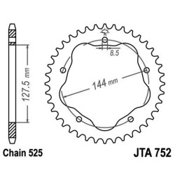 Corona All.7075T6 Jta 752 z39RICHIEDE Parastrappi JTA750B - JTA752.39