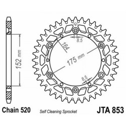 Alu.Rear Sprocket 7075T6 JTA853 Z43 for YAMAHA TT250R 93-95 Sprockets JT