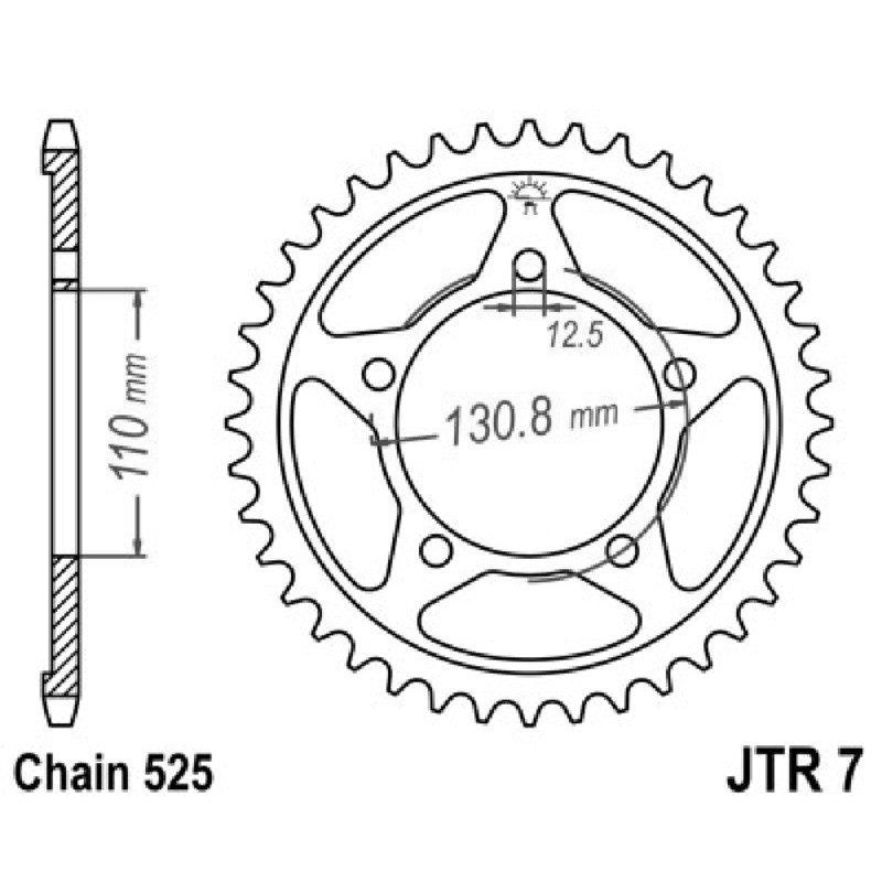 Corona Jt 7 z44 Zbkzincata Nera per BMW S 00 RR 09-11 Corone JT