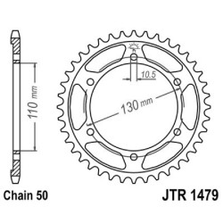 Corona Jt 1479 z38 Zbkzincata Nera - JTR1479.38ZBK