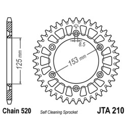 Corona All.7075T6 Jta 210 z46BLK - JTA210.46BLK