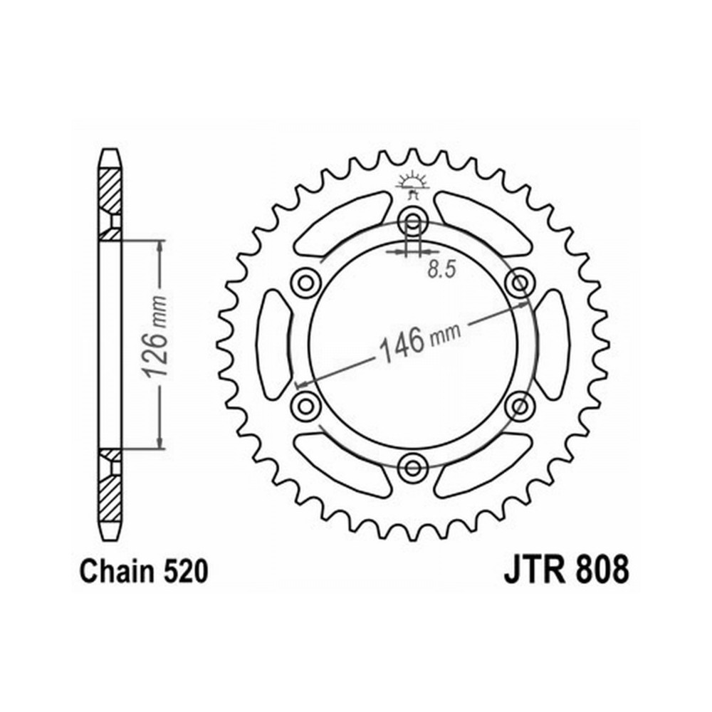 Corona All.7075T6 Jta 808 z52BLK - JTA808.52BLK