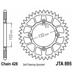 Corona All.7075T6 Jta 895 z48BLK - JTA895.48BLK
