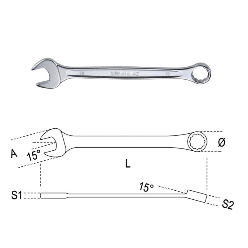 42 20-Combination Wrenches Wrenches BETA