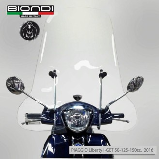 Kit Windscreen + Bracketspiaggio Liberty RST06-/IGHET16 for PIAGGIO Liberty 50/125/150 4T 3V nd and other model Attacchi BIONDI