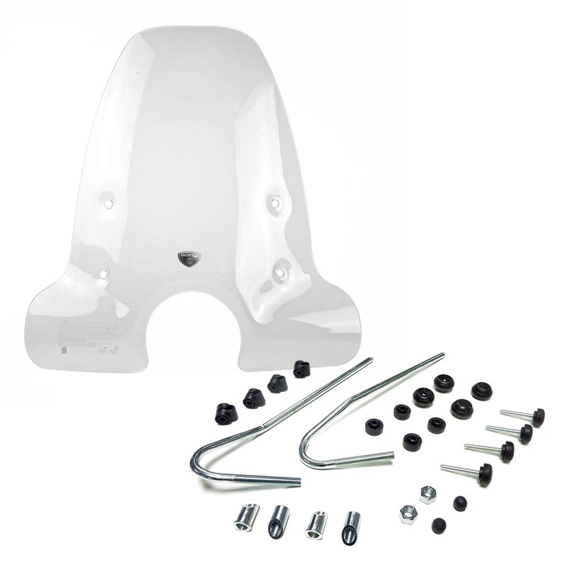Kit Schermo+Attacchi Piaggiovespa Primavera 14- per PIAGGIO Vespa Primavera /Sprint 50 14- e altri modelli Attacchi BIONDI
