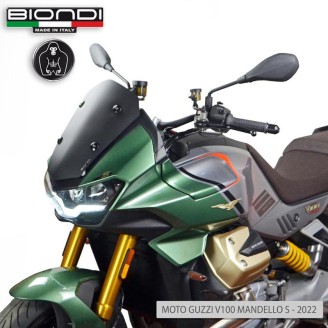 Windshield Moto Guzzi V100 22NERO Satin - Sport for MOTO GUZZI V100 Mandello 22- and other model Other accessories BIONDI