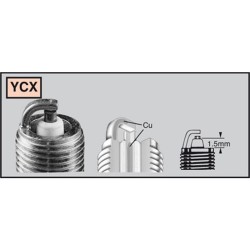 Spark Plug CHAMPIONRA8YCX4 OE186 for DUCATI Hypermotard Evo 78 10 and other model Spark Plugs Champion