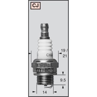 Spark Plug CHAMPIONCJ14 CCH846 for KAWASAKI KAF 620A+C / Mule 10 620 93-02 Spark Plugs Champion